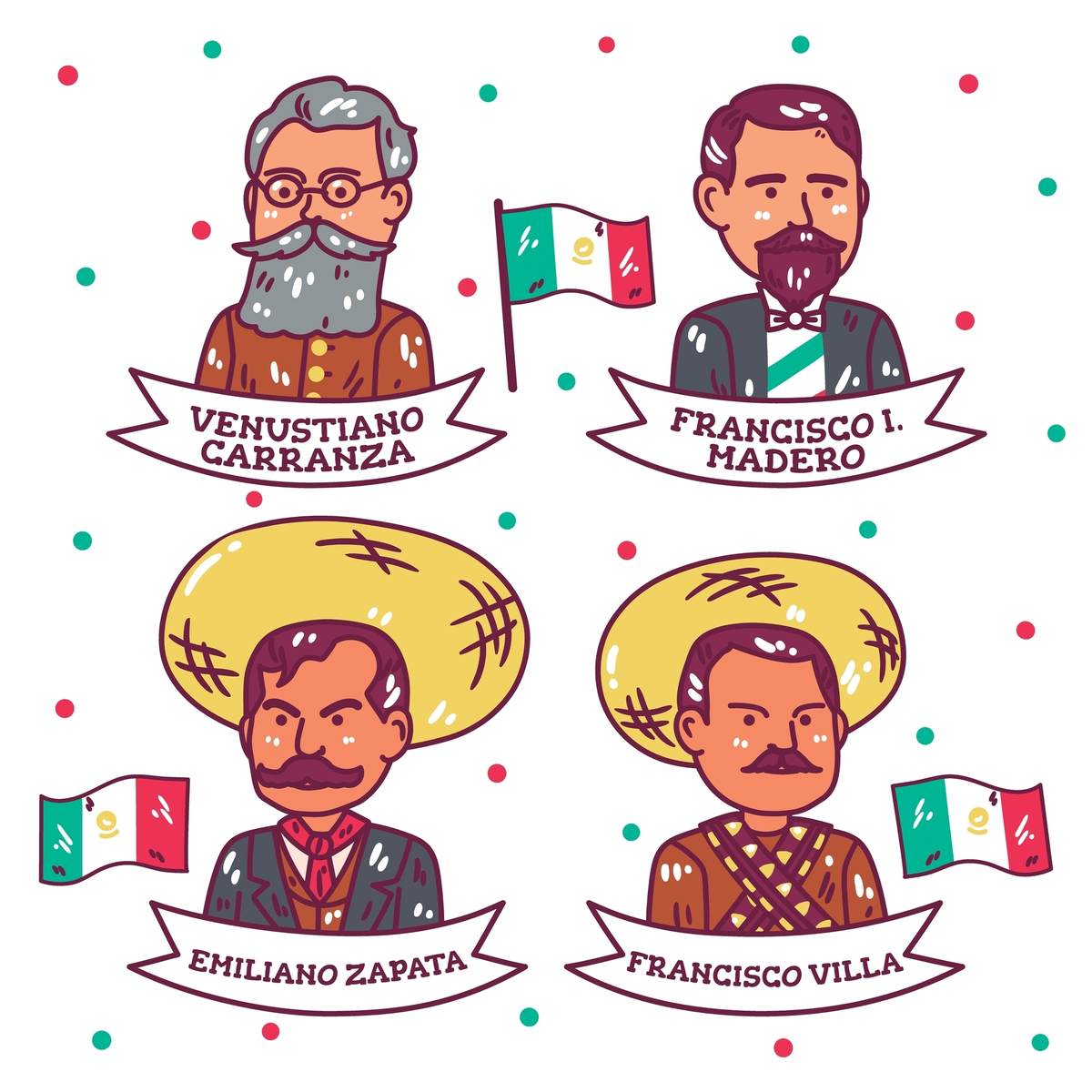 10 Personajes importantes de la Revolución Mexicana (Para niños)
