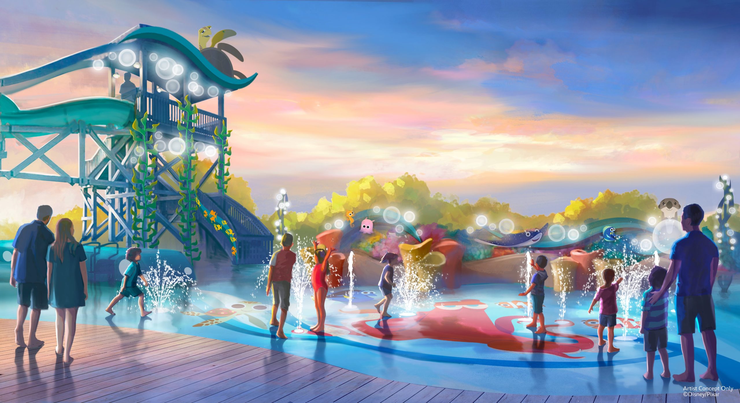 Nuevo hotel de Disney con Parque Acuático de Buscando a Nemo