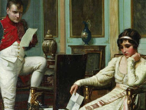 Napoleón y su esposa Josefina. 